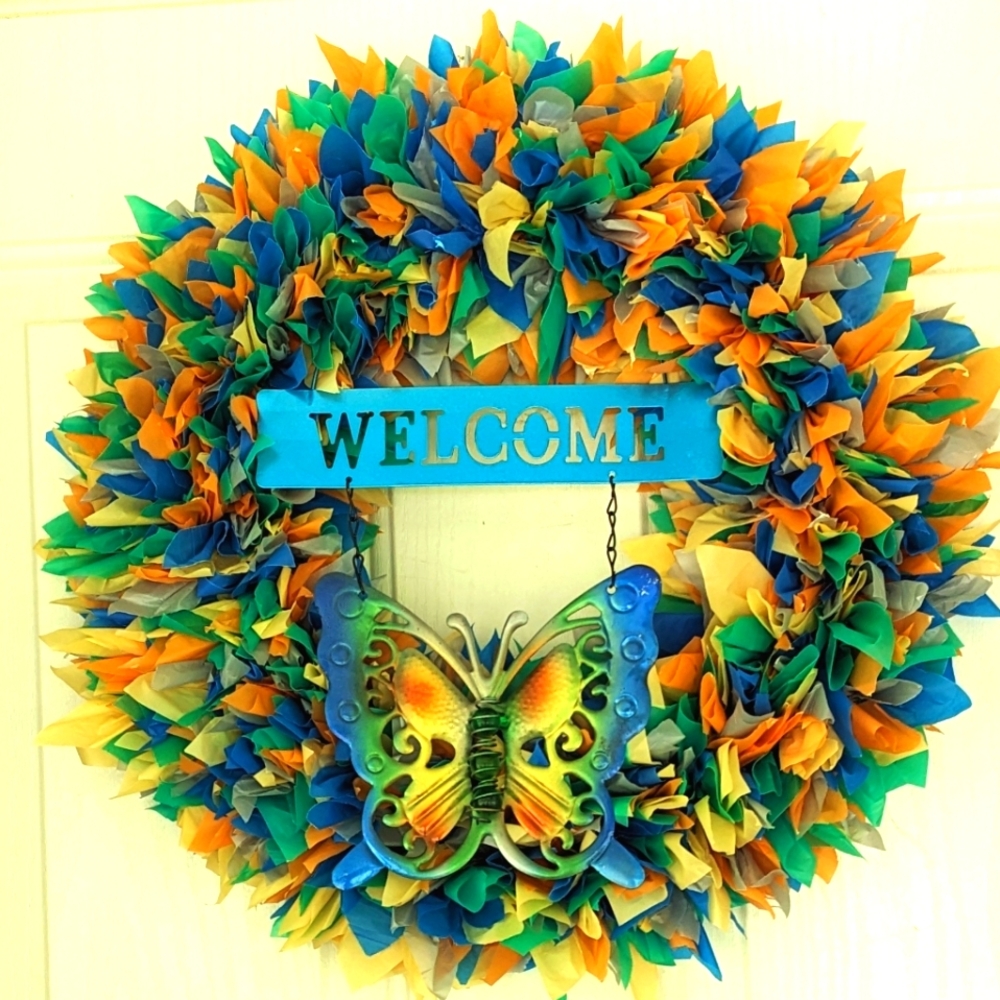 Hand made welcome wreath